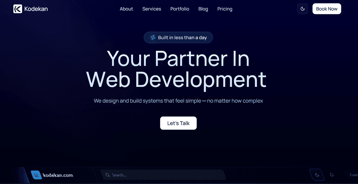 Web development process